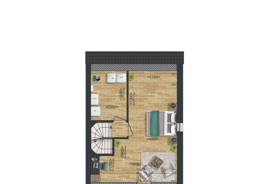 Type A6: Twee-onder-een-kapwoning 