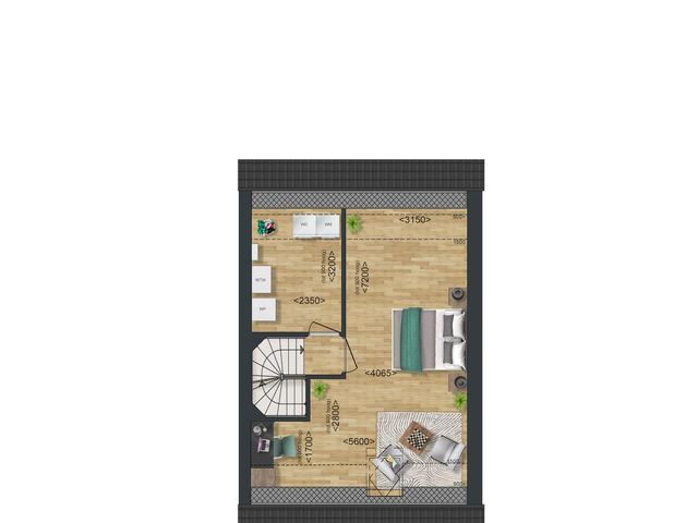 Type A: Twee-onder-een-kapwoning , Zierikzee