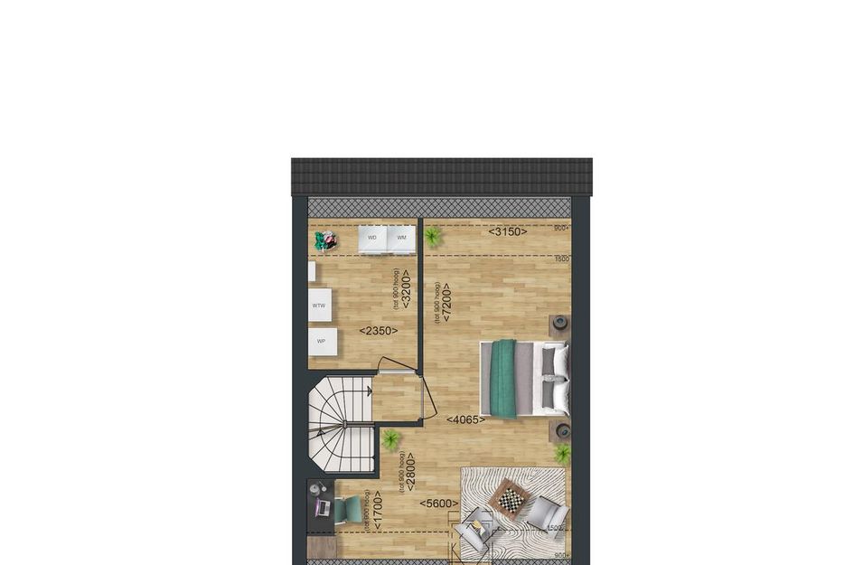 Type A: Twee-onder-een-kapwoning 