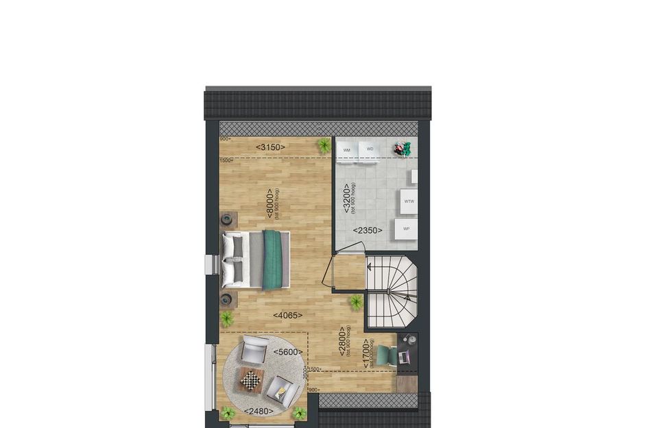 Type A1: Twee-onder-een-kapwoning 