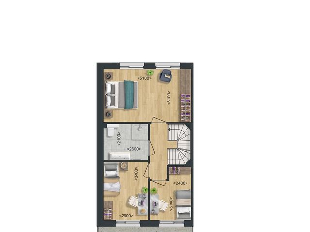 Type B: Hoek- en tussenwoning , Zierikzee