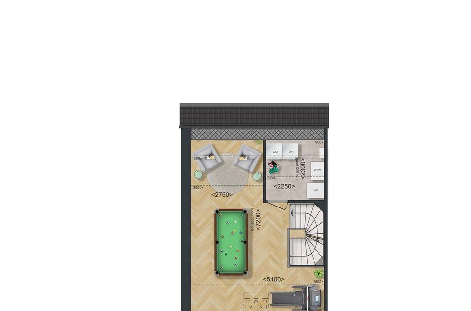 Type B: Hoek- en tussenwoning 