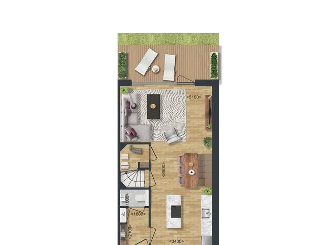 Type B: Hoek- en tussenwoning , Zierikzee