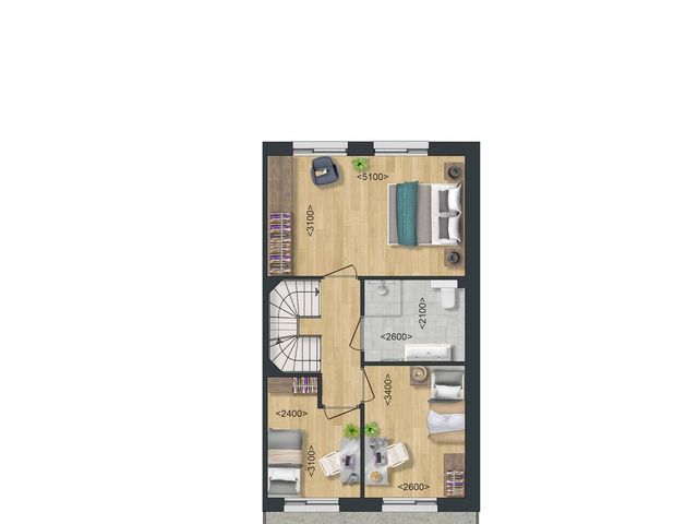 Type B: Hoek- en tussenwoning , Zierikzee