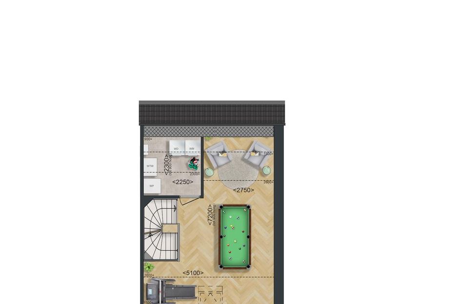 Type B: Hoek- en tussenwoning 