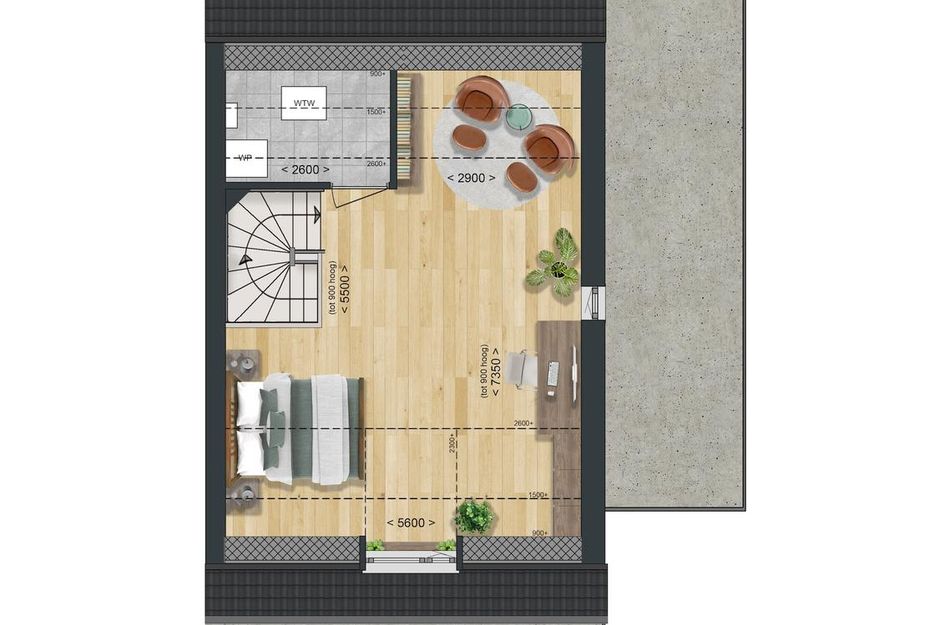 Type D: Twee-onder-een-kapwoning Levensloop 