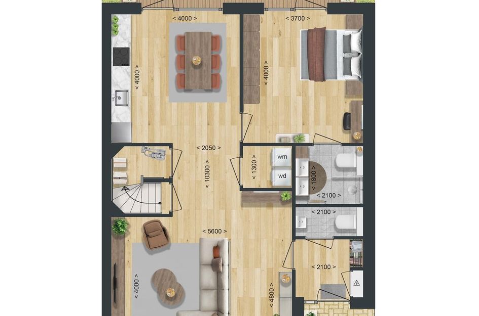 Type D: Twee-onder-een-kapwoning Levensloop 