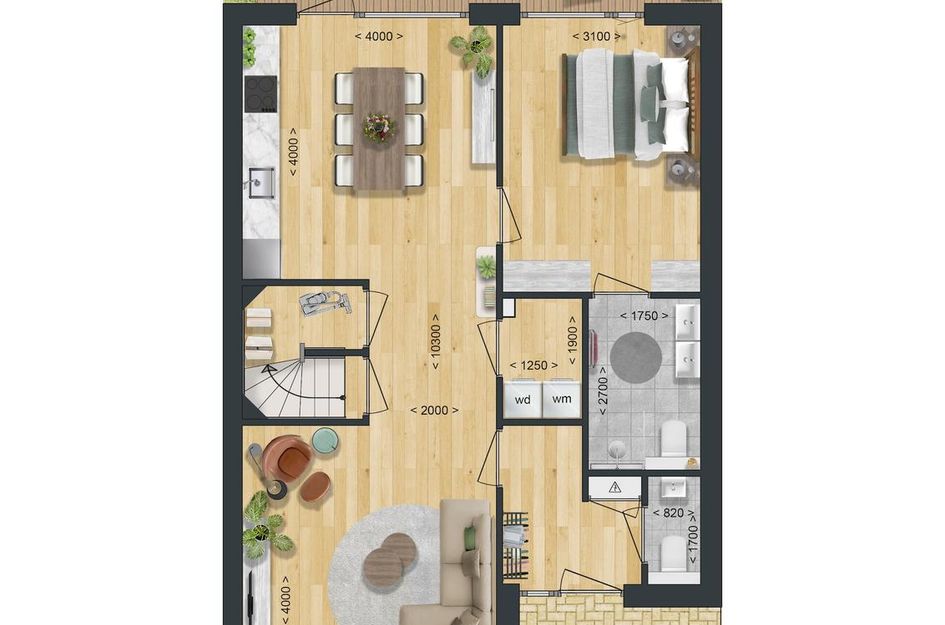 Type E: Hoek- en tussenwoning Levensloop 