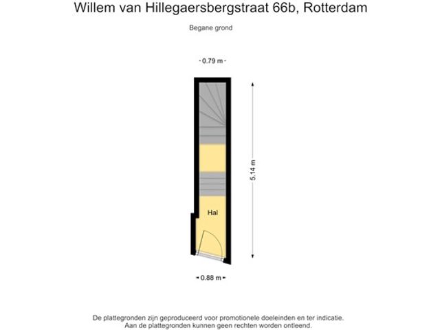 Willem van Hillegaersbergstraat 66B, Rotterdam