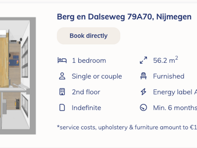 Berg en Dalseweg 79A22, Nijmegen