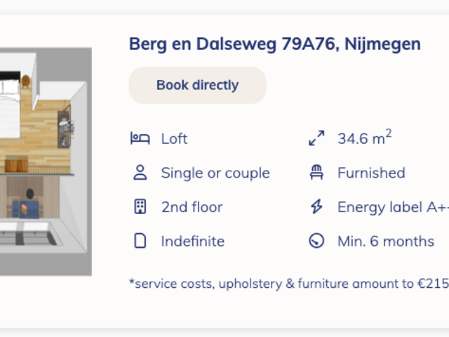 Berg en Dalseweg 79A22, Nijmegen
