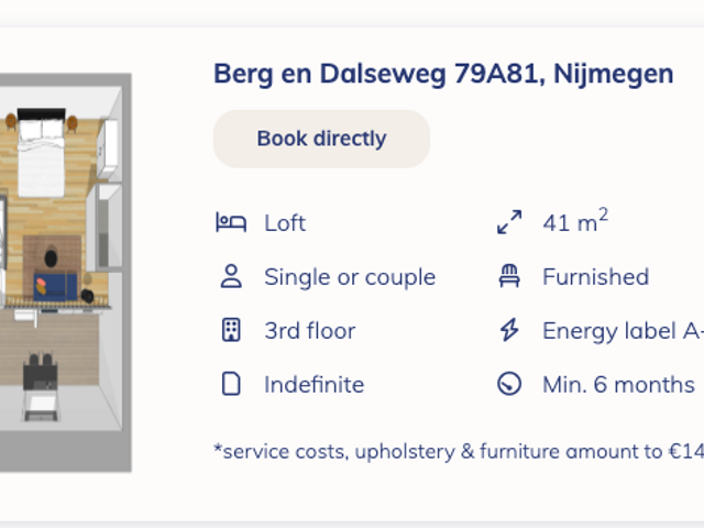 Berg en Dalseweg 79A22, Nijmegen