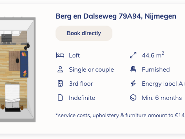 Berg en Dalseweg 79A22, Nijmegen