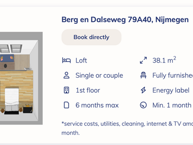 Berg en Dalseweg 79A40, Nijmegen