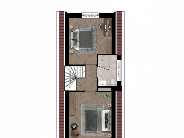 De Lelie 2/1 kap woning met uitbreiding , Noordgouwe
