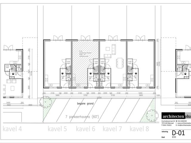 Tjaskermolen kavels 1 tm 8 , De Lutte