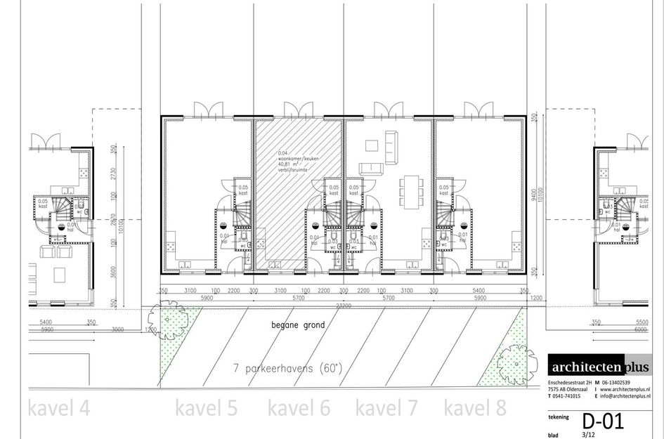 Tjaskermolen kavels 1 tm 8 