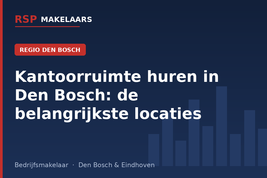 Kantoorruimte huren in Den Bosch: de belangrijkste locaties