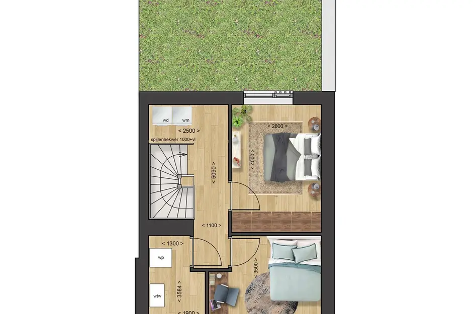 2-in-1 laanvilla - Type Aske, bouwnummer 3 