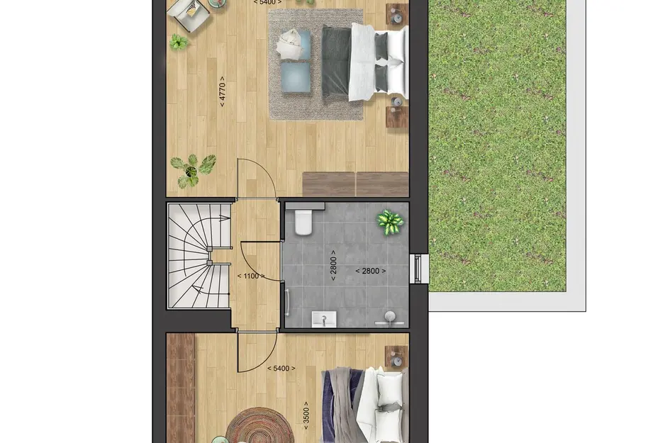 2-in-1 laanvilla - Type Aske, bouwnummer 9 