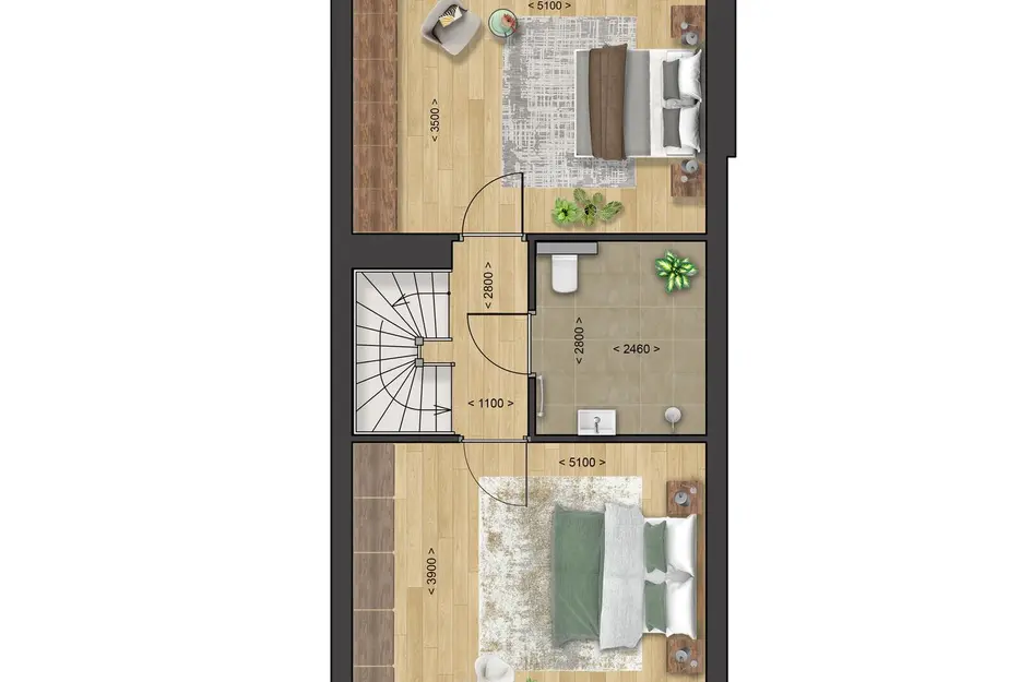 3-in-1 laanvilla - Type Saar, bouwnummer B 37 