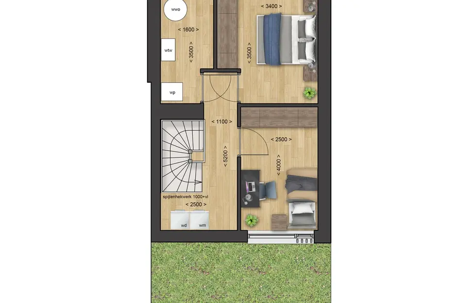 3-in-1 laanvilla - Type Saar, bouwnummer B 37 