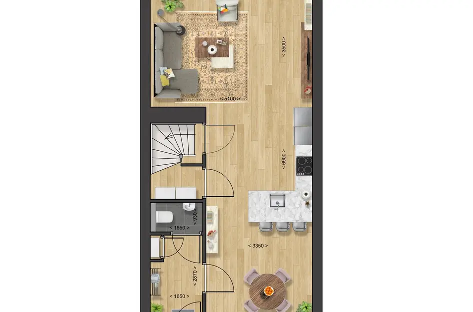3-in-1 laanvilla - Type Saar, bouwnummer B 37 