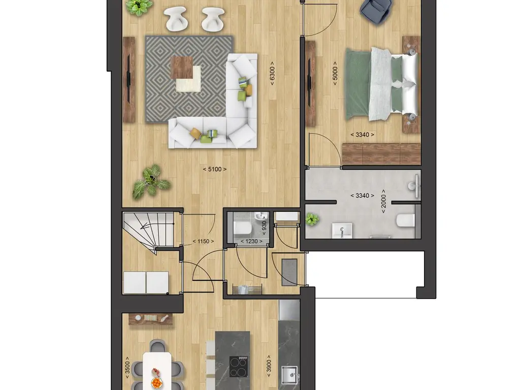 3-in-1 laanvilla - Type Saar, bouwnummer C 38 , MIDDELBURG