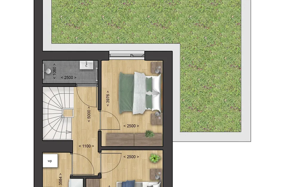 3-in-1 laanvilla - Type Saar, bouwnummer C 38 