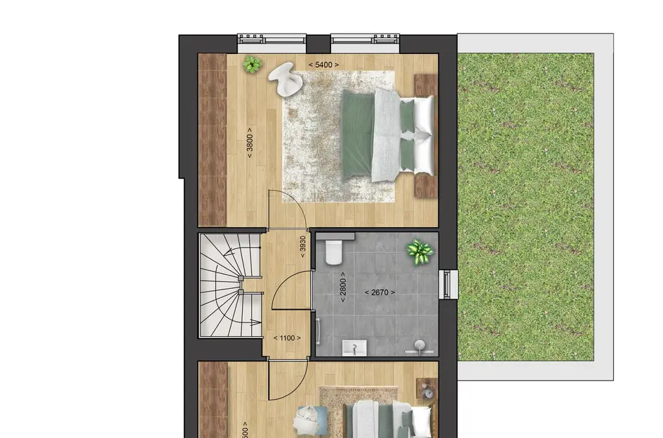 2-in-1 laanvilla - Type Frêne, bouwnummer 45 