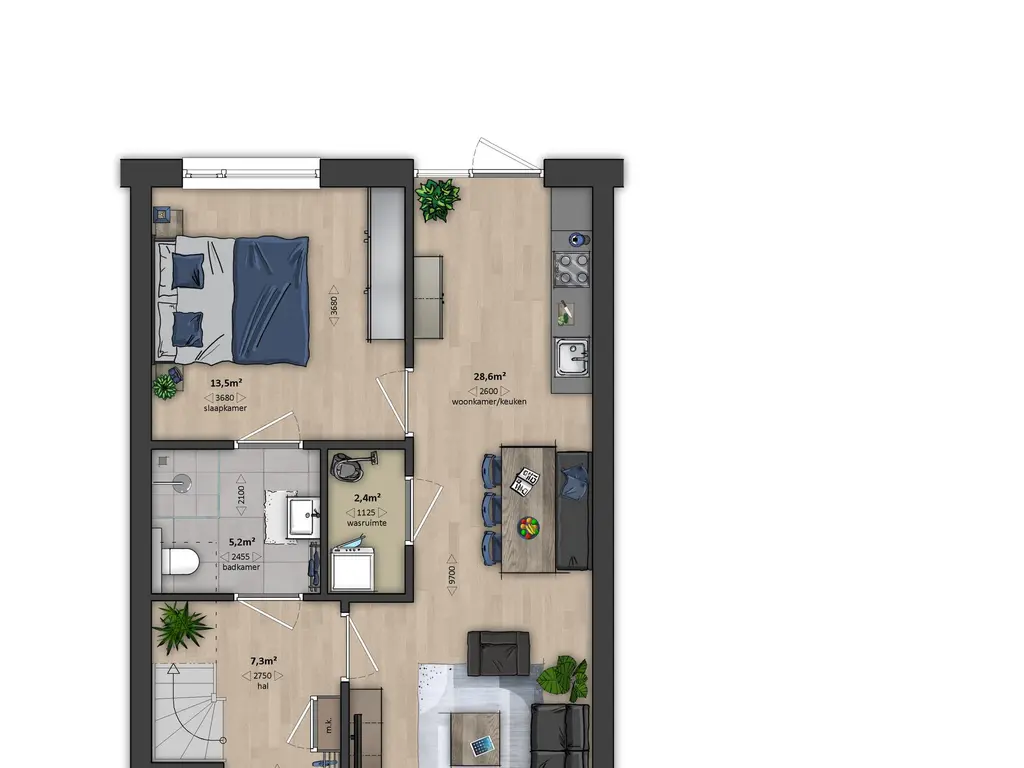 Emeraldgroen - Tussenwoning, bouwnummer 31 , OOST-SOUBURG