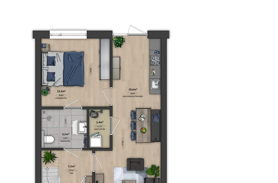Emeraldgroen - Tussenwoning, bouwnummer 31 