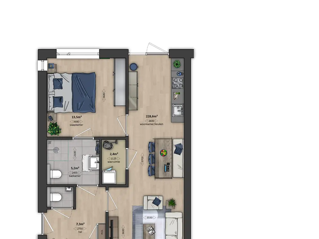 Emeraldgroen - Hoekwoning special, bouwnummer 40 , OOST-SOUBURG