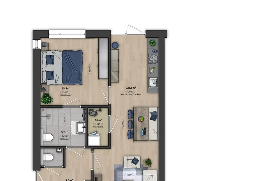 Emeraldgroen - Hoekwoning special, bouwnummer 40 