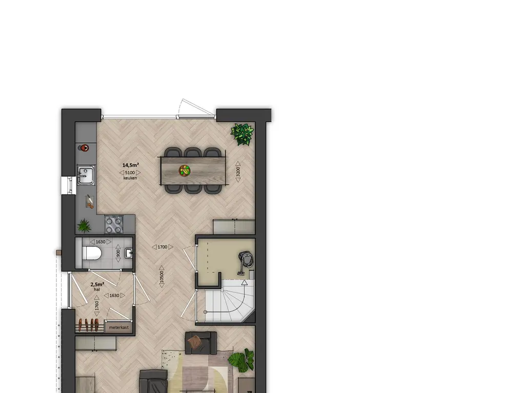Bosgroen - 2-onder-1-kapwoning, bouwnummer 22 , OOST-SOUBURG