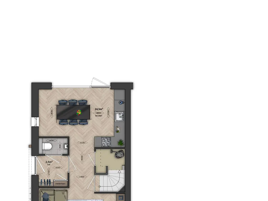 Appelgroen - Hoekwoning met KoopStart, bouwnummer 1 , OOST-SOUBURG