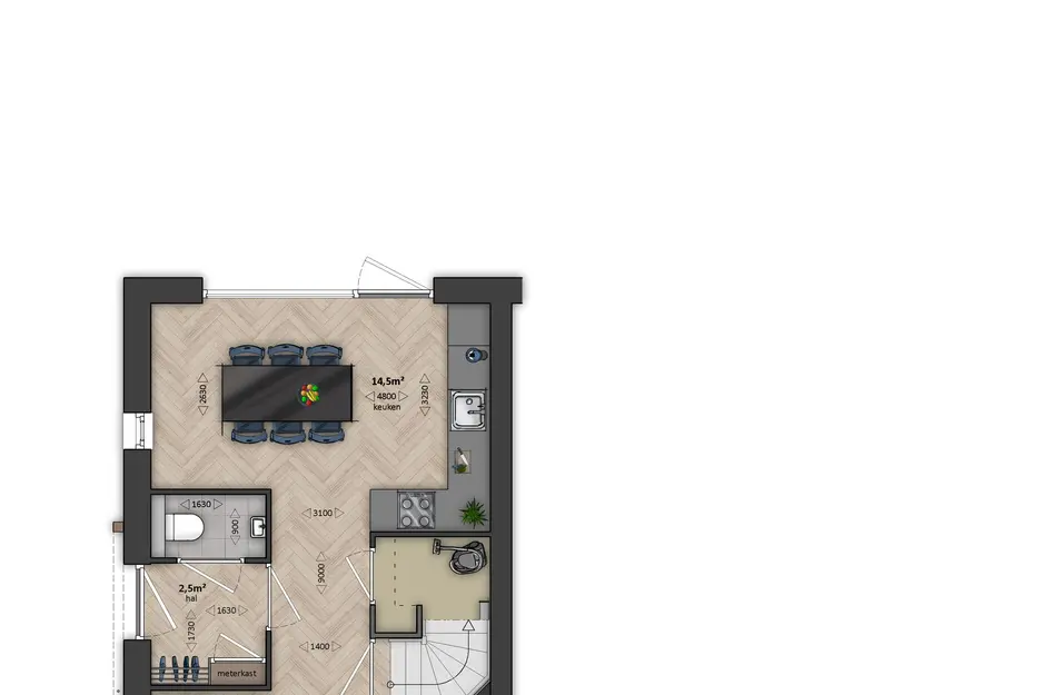Appelgroen - Hoekwoning met KoopStart, bouwnummer 1 