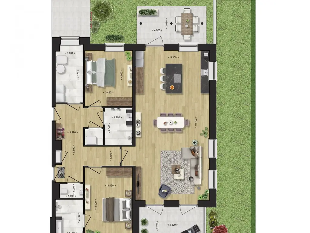 Appartement, bouwnummer 2 , OOST-SOUBURG