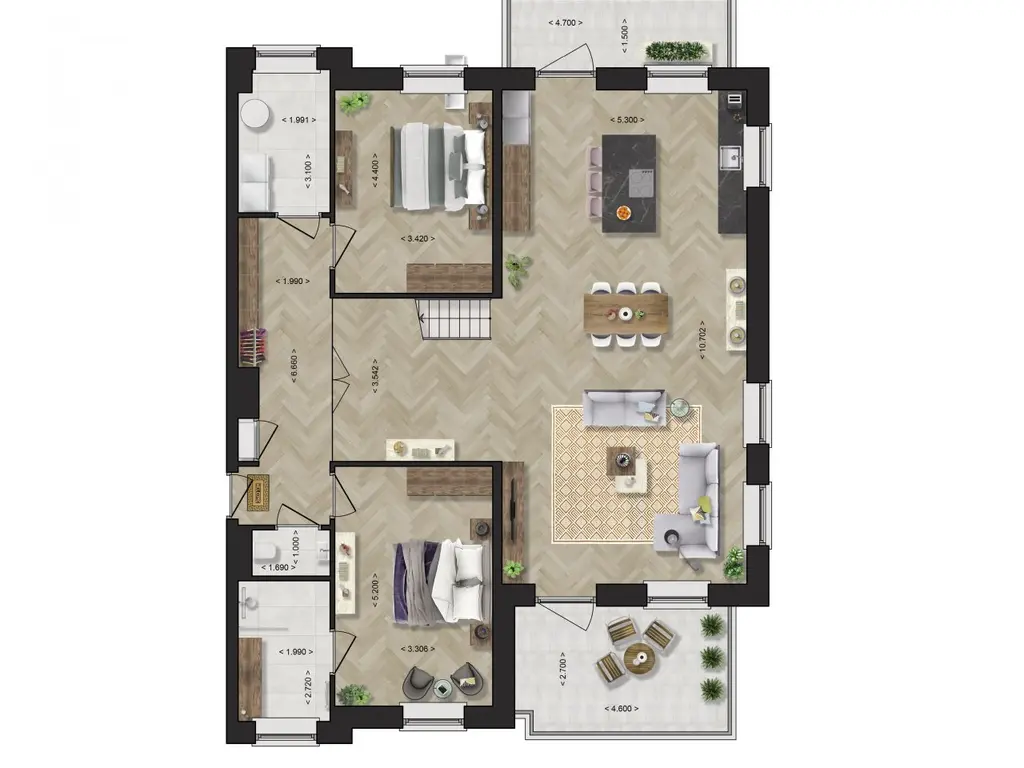 Appartement, bouwnummer 4 , OOST-SOUBURG