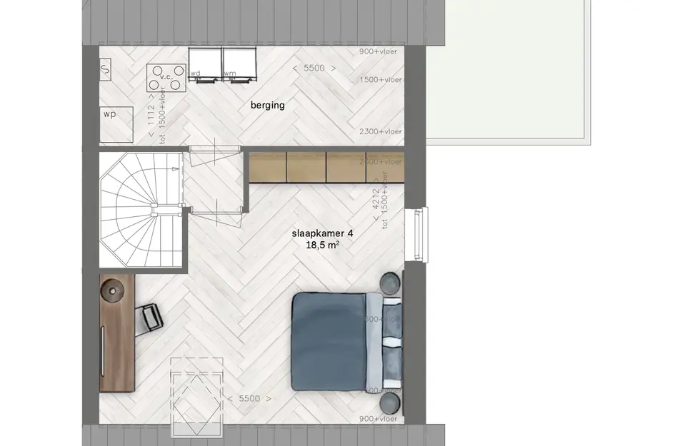 KV4-2^1 | langskap, bouwnummer 295 