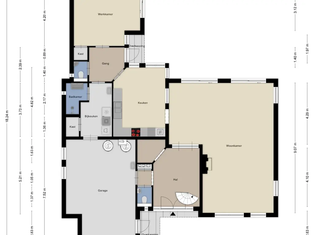 Veertels 6, Riel