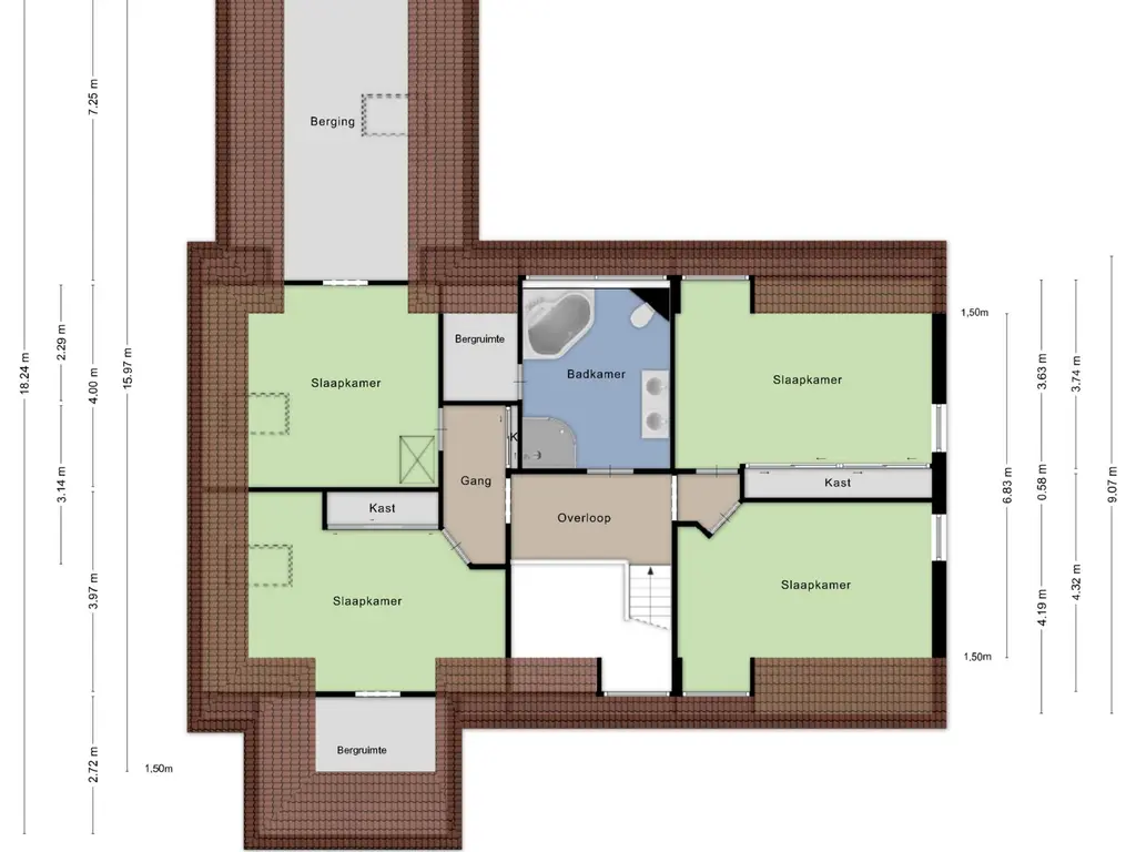Veertels 6, Riel
