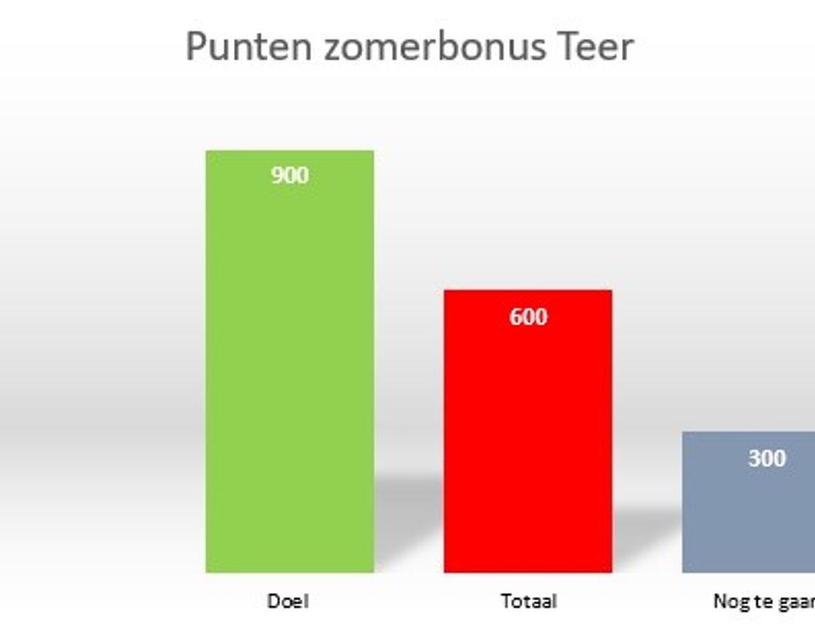 Punten zomerbonus
