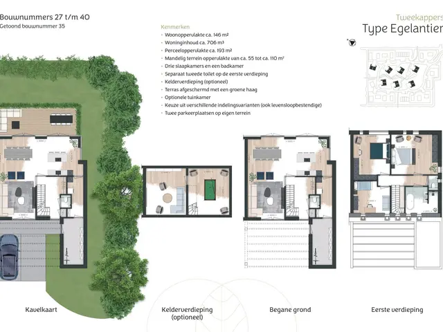 Twee-onder-één-kapwoning - Egelantier, bouwnummer 32 , HEERHUGOWAARD