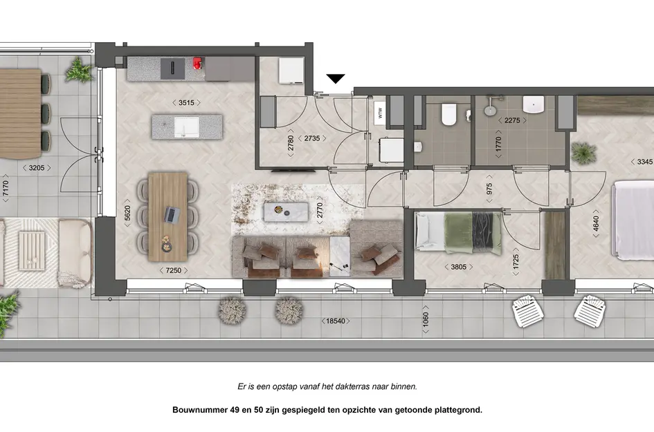 Appartement - type 6, bouwnummer 50 
