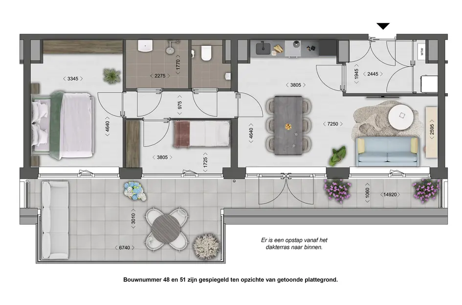 Appartement - type 7, bouwnummer 48 
