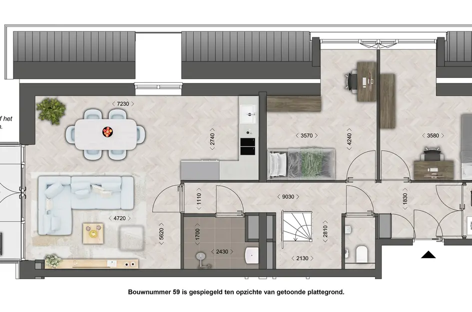 Appartement - type 11, bouwnummer 59 