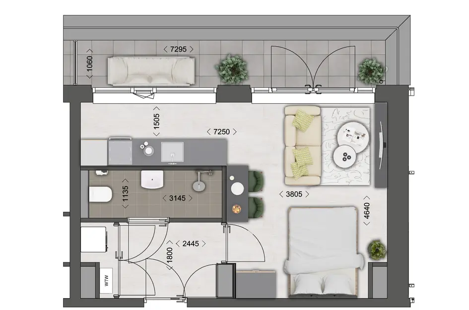 Appartement - type 8, bouwnummer 52 