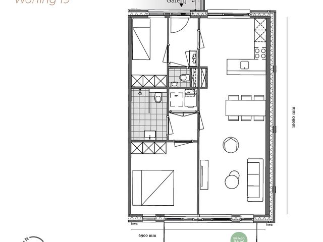 Appartementen, bouwnummer 19 , BEVERWIJK