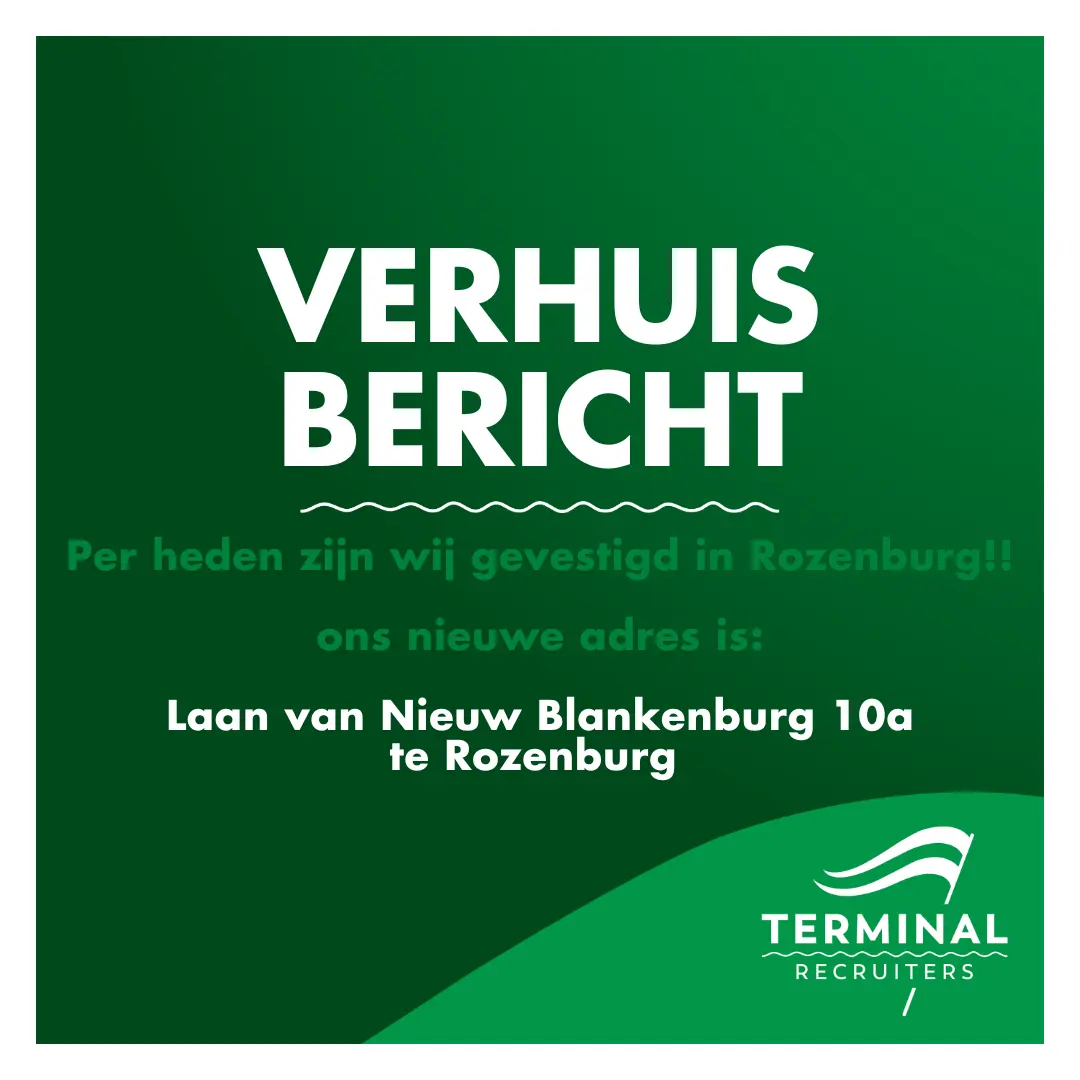Big News! Terminal Recruiters is verhuisd !!